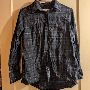 Plaid Button-Up Shirt